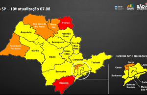 Região e boa parte do estado avançam para a fase amarela 86,1% do estado foi para a fase amarela. (Foto: Governo do Estado de SP)