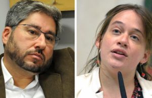 Após apalpar colega durante sessão, Fernando Cury é afastado por seis meses Fernando Cury (Cidadania) e Isa Penna (PSOL). (Foto: Divulgação/Alesp)