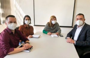 Diretora do DRS Bauru participa de reunião com setor de Saúde de Fartura Da esquerda para a direita: Renan, Marcela, Doroti e Luciano Filé. (Foto: Divulgação)