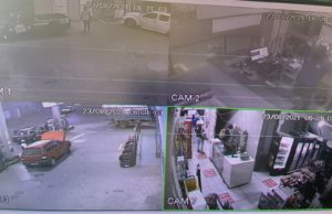 Mais um posto de gasolina é alvo de assalto em Fartura Momento em que a ação criminosa foi registrada pelas câmeras de segurança. (Foto: Arquivo pessoal)