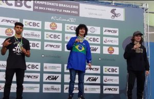 Taquaritubense de 16 anos é campeão brasileiro de BMX freestyle Kael atingiu a média de 59,95 pontos, enquanto o segundo colocado teve média de 53,65 e o terceiro de 53,28. (Foto: Arquivo pessoal)