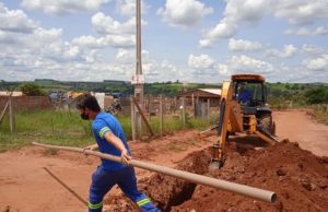 Obras nos bairros Mira Lago e Quinta dos Cambarás, em Itaí, são iniciadas Início das obras, na semana passada. (Foto: Divulgação/Prefeitura de Itaí)