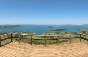 Fartura: inauguração do Mirante Mazeto terá passeios ciclístico e off-road O Mirante Mazeto proporciona vista das águas da região de Angra Doce. (Foto: Divulgação/Prefeitura de Fartura)