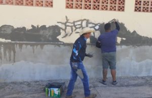 Grupo de voluntários participa de mutirão no asilo de Fartura Nova diretoria teve a ideia de criar um grupo de trabalho. (Foto: Arquivo pessoal)