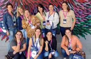 Educadoras de Fartura participam do maior evento de Educação e Tecnologia da América Latina Integrantes do setor de Educação farturense no evento em São Paulo. (Foto: Divulgação/Prefeitura de Fartura)