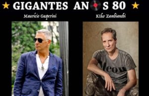 Woodstock Taguaí receberá ‘Gigantes Anos 80′, com Mauricio Gasperini e Kiko Zambianchi Maurício Gasperini e Kiko Zambianchi formam o projeto Gigantes Anos 80. (Foto: Divulgação)