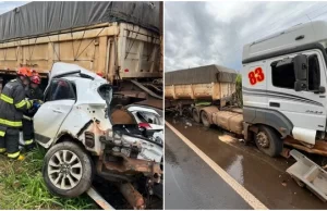 Motorista de carro morre em acidente com caminhão na Raposo Tavares Mulher não resistiu após acidente em Paranapanema. (Foto: Diaemys Lima/Arquivo pessoal)