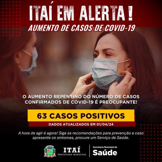 Alerta divulgado pela administração de Itaí. (Foto: Divulgação)