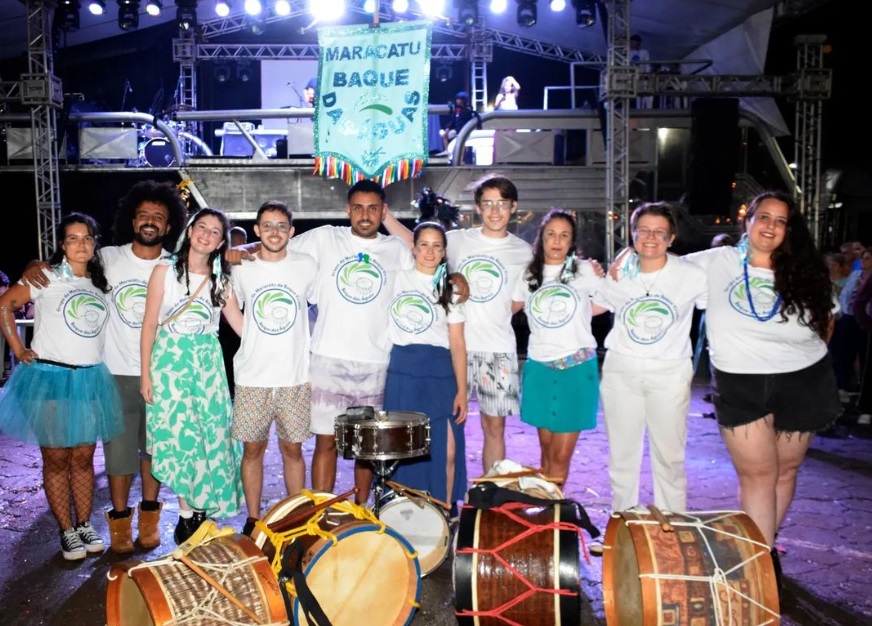 Grupo Baque das Águas após apresentação no Carnaval 2023. (Foto: Reprodução/Instagram)
