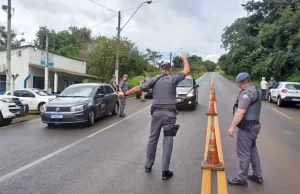 Operação policial focada em fronteiras é realizada em municípios da região A operação conta com PMs dos estados de SP, PR, SC, RS e MS. (Foto: Divulgação)