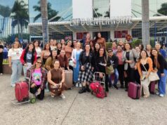 Sebrae leva mais de 300 pessoas da região para a Beauty Fair, em São Paulo No total, seis ônibus e dois microônibus partiram da região. (Foto: Divulgação)