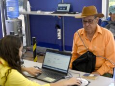 Poupatempo Móvel chega a Piraju levando cidadania e tecnologia para a população O espaço também conta com dois totens de autoatendimento, que permitem acessar outros serviços do portal e aplicativo Poupatempo. (Foto: Divulgação)