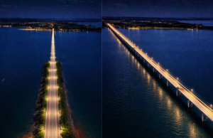 Ponte entre Avaré e Itaí ganhará sistema elétrico regional e nova iluminação Ponte Carvalho Pinto, entre Itaí e Avaré. (Foto: Reprodução/A Voz do Vale)