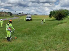Concessionária Via Raposo inicia operação e mobiliza força-tarefa em conservação Concessionária divulgou ações do início da gestão dos trechos da Raposo Tavares (SP-270). (Foto: Divulgação/Via Raposo)
