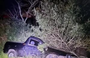 Motorista fica ferido após acidente na PR-218 em Carlópolis Acidente registrado em Carlópolis (PR). (Foto: Reprodução)