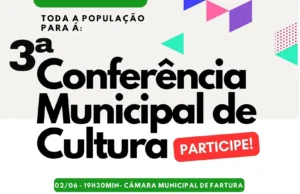 Fartura realiza Conferência Municipal de Cultura na próxima terça-feira (2) Evento será na Câmara Municipal. (Foto: Divulgação)