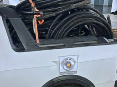 Trio é preso após furtar 600 kg de fios de cobre na SP-255 em Itaí O trio foi encaminhado ao Plantão Policial. (Foto: Reprodução/A Voz do Vale)