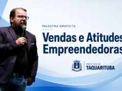 Sebrae-SP e ACIT realizam palestra sobre vendas no Teatro Municipal de Taquarituba Organização solicita como condição de acesso a entrega voluntária de 1 litro de leite por participante. (Foto: Divulgação)