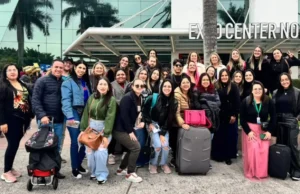 Profissionais da beleza de Fartura participam da Beauty Fair em São Paulo Comitiva de Fartura que esteve em São Paulo, na Beauty Fair. (Foto: Divulgação)